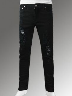 Bỏ sỉ Quần jean skinny nam đen rách cao cấp 80.19- G190