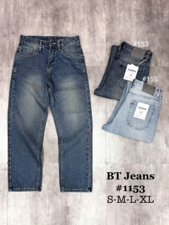 Quần Jean Nam Ống Suông Xanh Dơ Nhẹ 1153