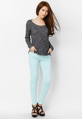 Quần jeans nữ màu pastel dịu dàng - 2