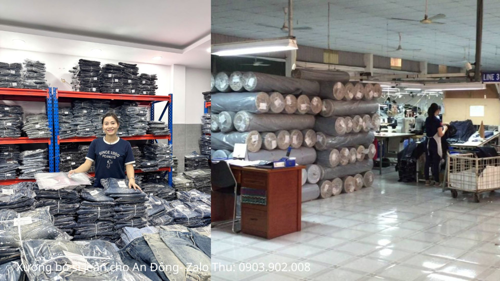 Xưởng bỏ sỉ quần jean nam giá rẻ chợ an đông - 3