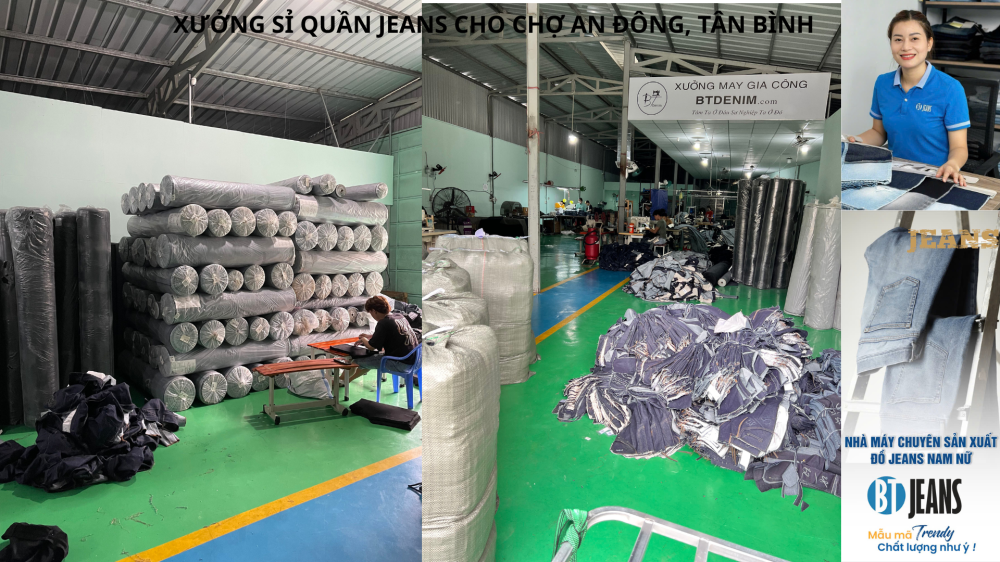 Giá sỉ quần jean nam nữ chợ an đông tân bình so với xưởng may - 2