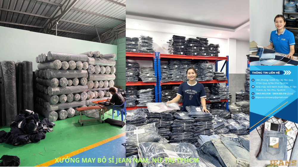 Quần jean nữ giá sỉ từ xưởng may may tại tphcm - 1