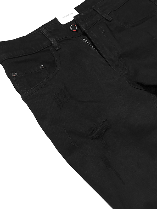 Quần jean dài nam đen rách R636.1
