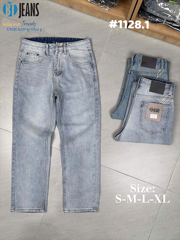 Quần Jeans Nam Ống Suông 01