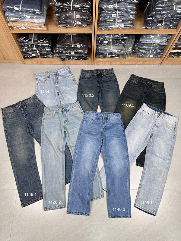 Quần Jeans Nam Ống Suông 01