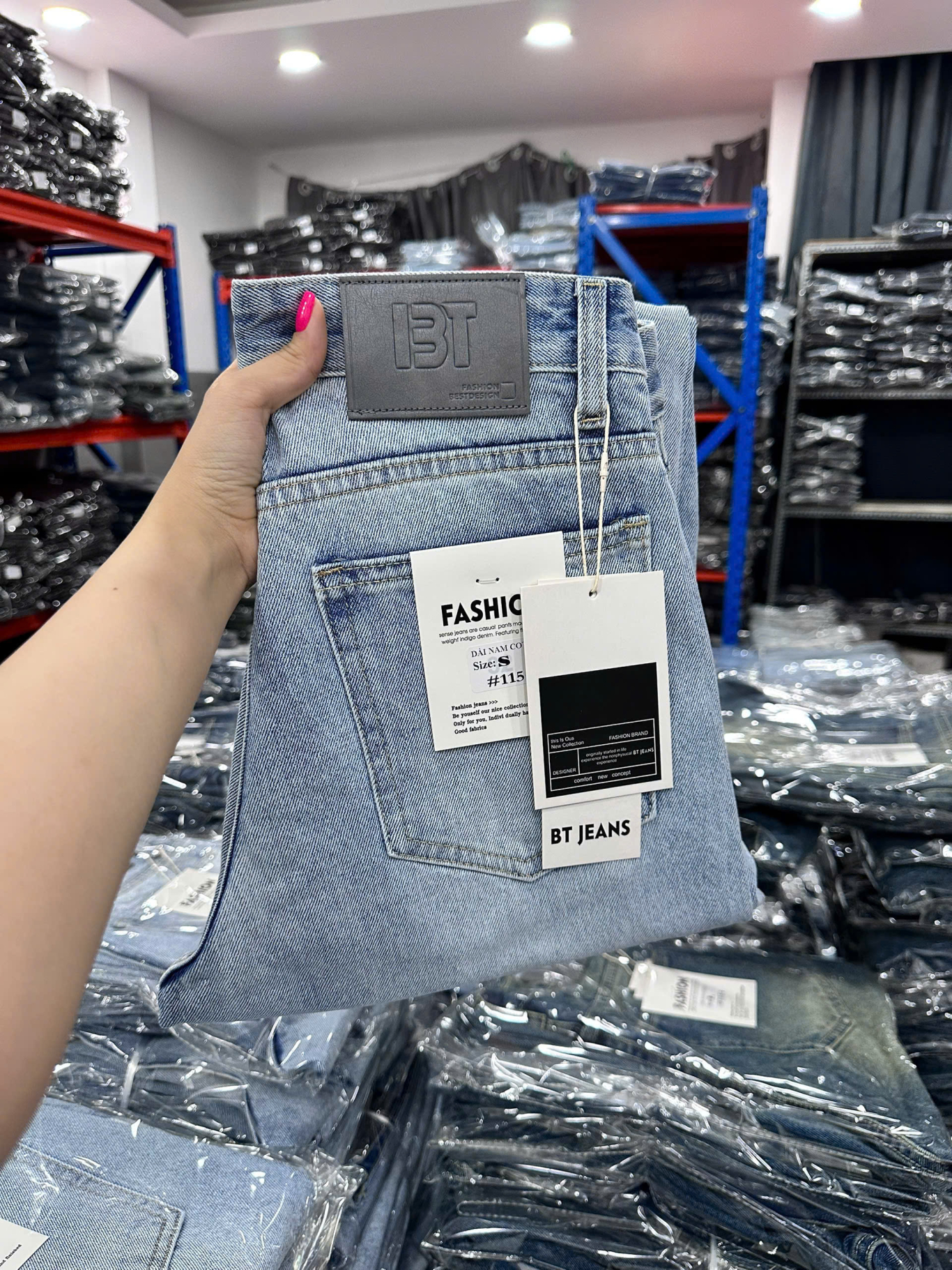 Quần Jeans Nam Ống Suông 1156