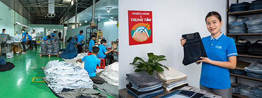 Ngoài ra có phân phối quần jean nam giá sỉ tại xưởng may.